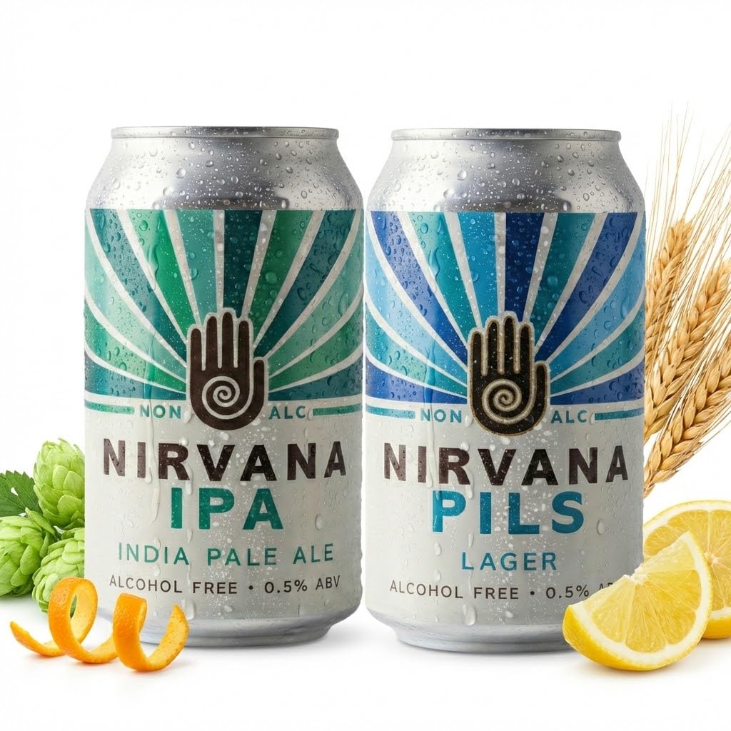 Nirvana - Mix Pack, 0.5% ABV, 12 x 330ml - Award Winning Craft IPA