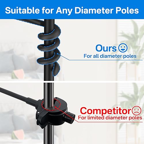 Miniatura 5 de Soporte de teléfono portátil para cochecito de bebé y padres a una sola mano - Soporte flexible para el manillar del cochecito con ángulo ajustable