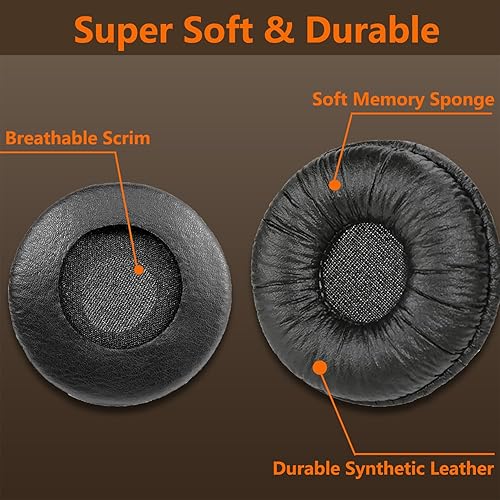 Miniatura 4 de Almohadillas para auriculares Sony de 2.756 in, almohadillas de repuesto compatibles con Sony MDR-ZX110 ZX110NC ZX310 ZX330BT WH-CH500 CH510 CH520