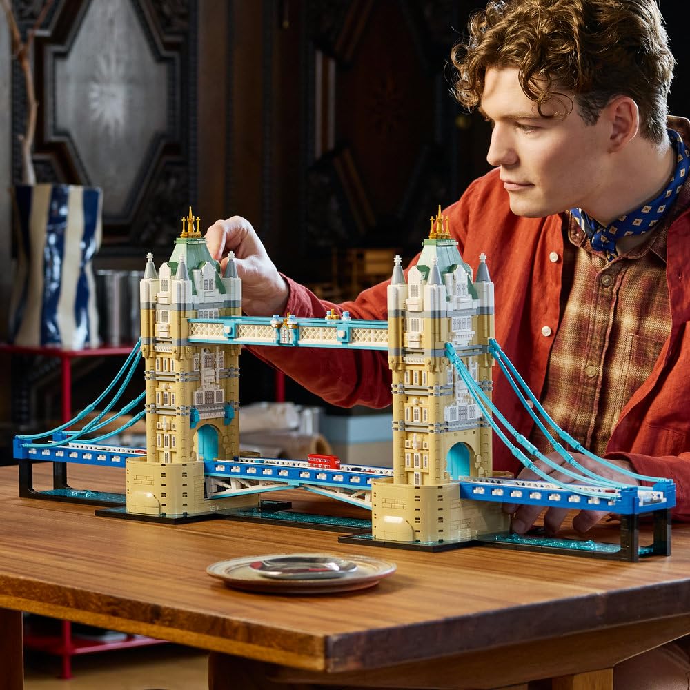 LEGO Architecture Tower Bridge 21067 | Model architektoniczny, duży zestaw klocków konstrukcyjnych, prezent dla podróżnika, pamiątka z Londynu, 3745 elementów