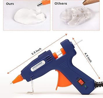 Mini Hot Glue Gun With 30 Glue Sticks Kit + 200 pcs Hot Glue Sticks Pack