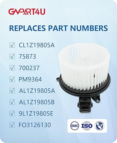 Miniatura 3 de Motor de ventilador delantero 700237 para Ford 2009 2010 2011 2012 2013 2014 F150, 2009-2014 2015 2016 2017 Ford Expedition Lincoln Navigator, motor