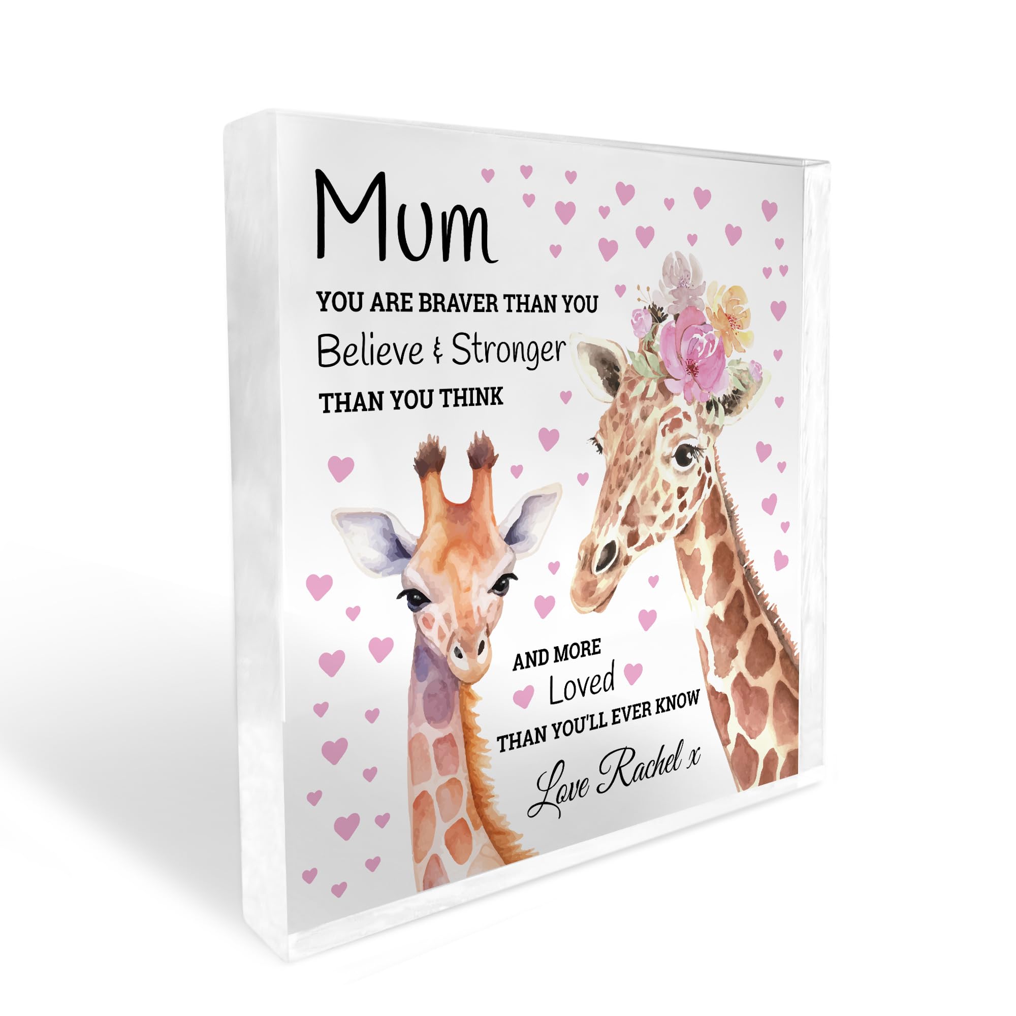 Red Ocean Personalised Mummy Mum Gift For Her Inspirational Sign Birthday Gift For Mum Mothers Day Gifts For Her Mother Daughter Plaque Mum Gift From Son Keepsake Gift