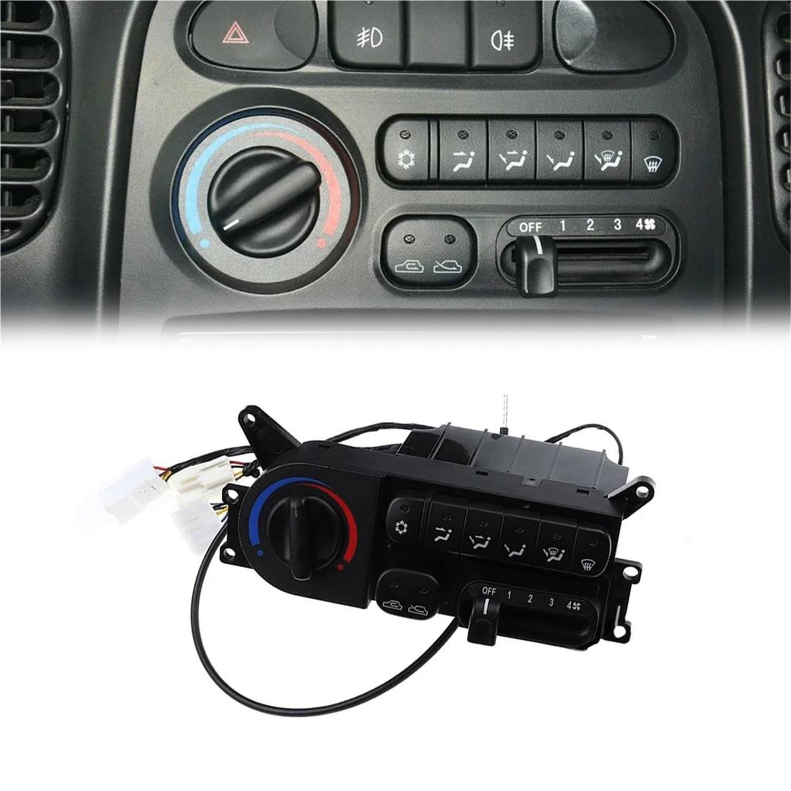 Panneau commande climatisation voiture JAC Refine interrupteur chauffage 97260-4A101 - 6