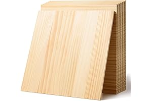 AWIZOM 1/4" Unfinished Wood Sheets (12 Pack)
