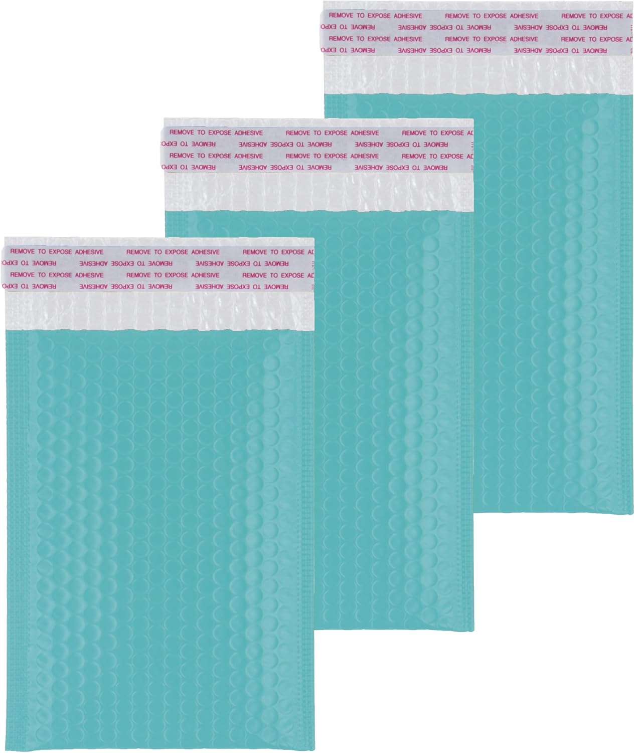 Poly Bubble Mailers 4x7", Self Seal Adhesive Flap 1.57", Teal Padded Envelopes, 120 pcs per boxes