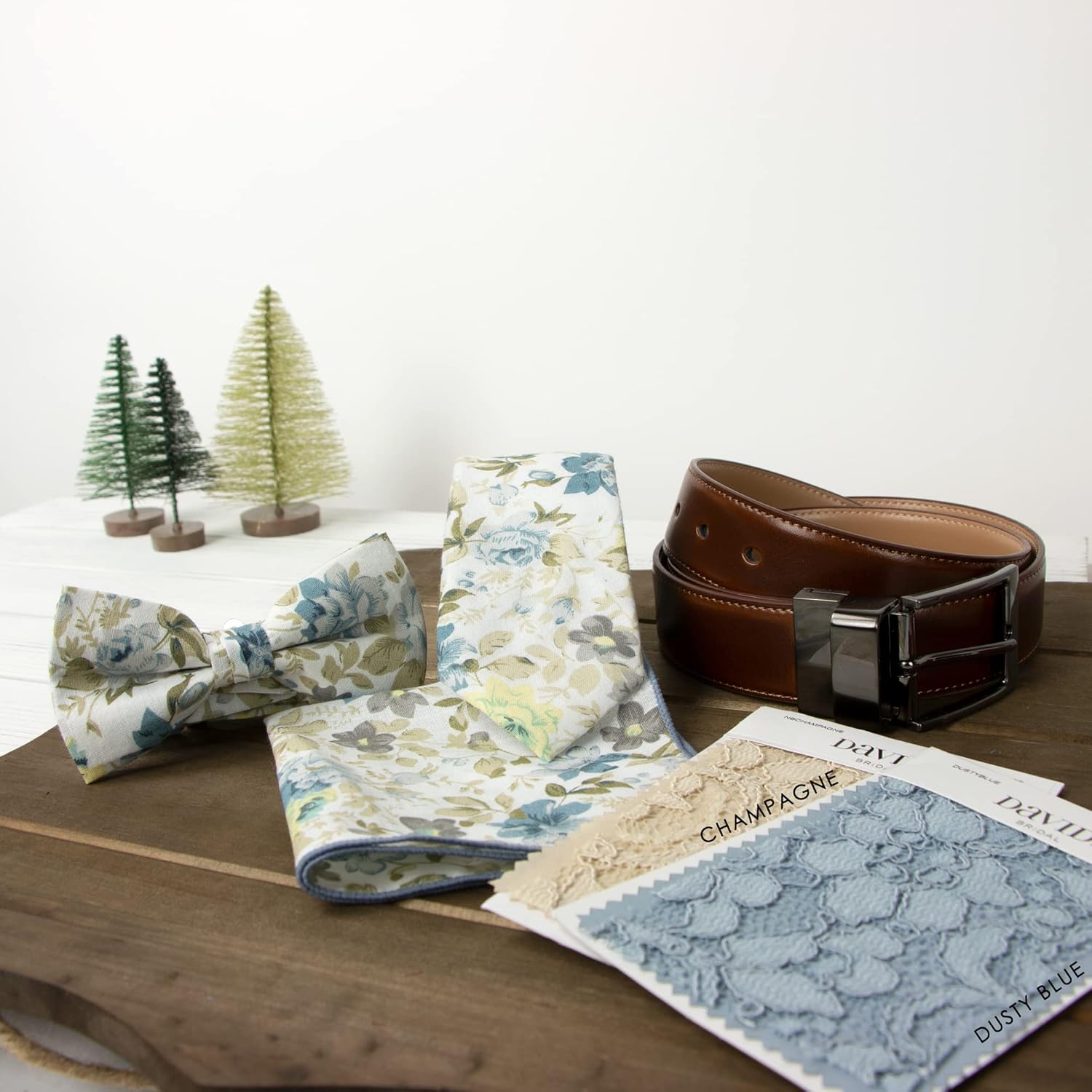 Spring Notion Men's Cotton Printed Floral Skinny Tie - Image 4