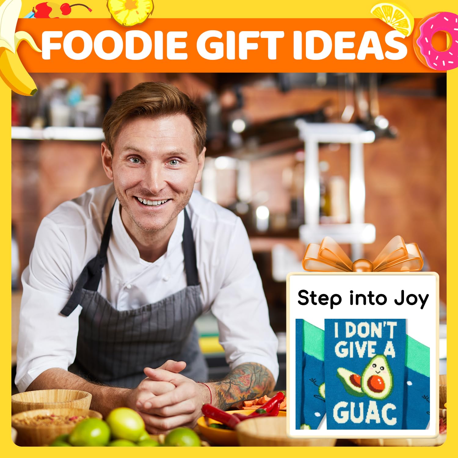 HAPPYPOP Avocado Gifts for Lovers - Guacamole Gifts Fruit Socks