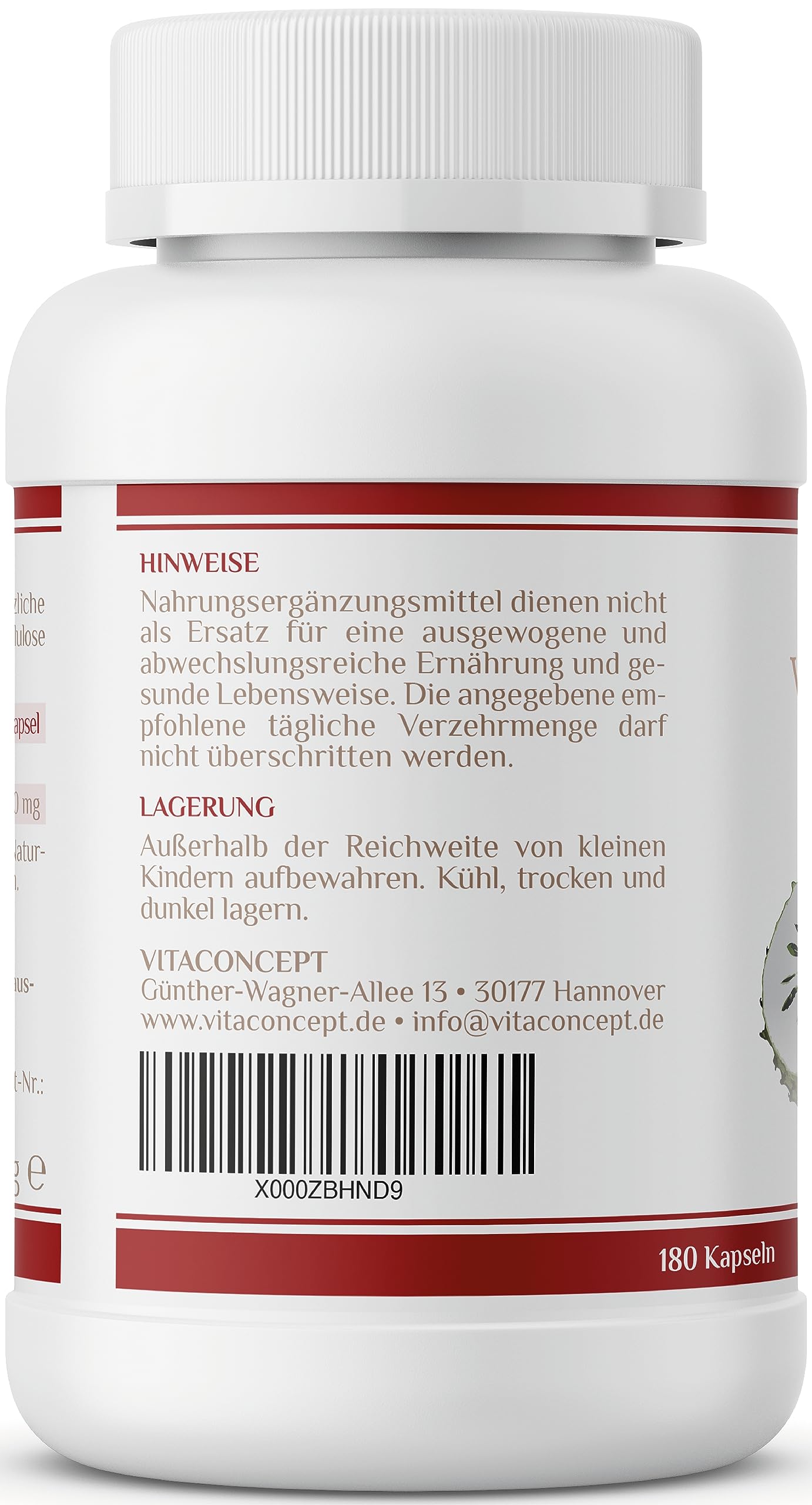 Vitaconcept I Graviola Extrakt 2000 mg I 180 Kapseln I hochdosiertes Graviola 10:1 Fruchtextrakt I vegan I laborgeprüft