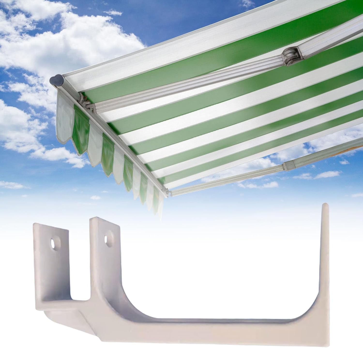 Adjustable Outdoor Awning Mounting Bracket Retractable Awning Bracket for Square Tube Frame Iron Garden Outside Iron Awning Brackets