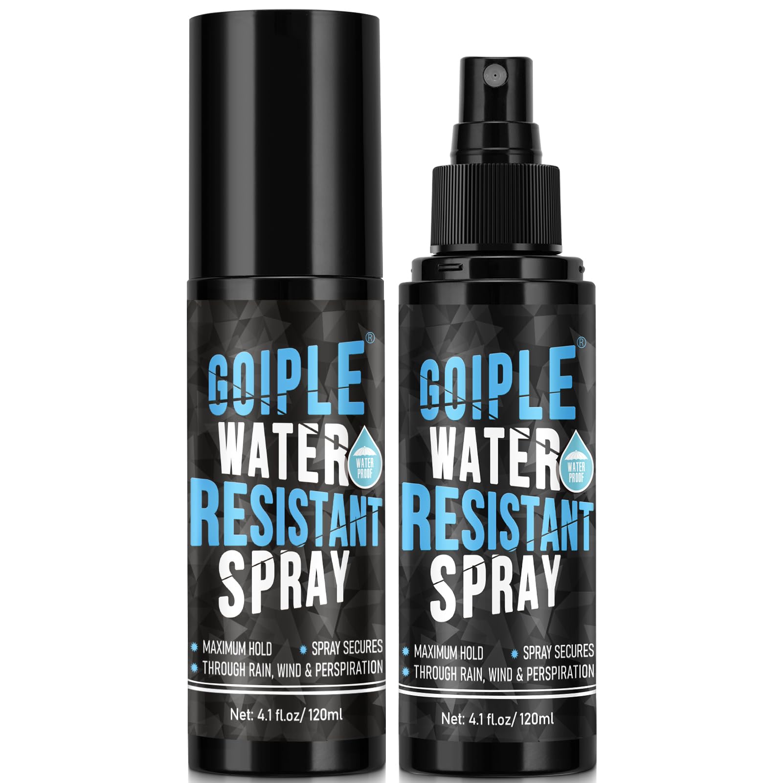 WOZUTUNT Hair Fiber Water Resistant Spray for Men Women - Hair Fiber Holding Sprays for Black Hairs Extra Hold - Barber Enhancement Spray Waterproof Hairline Enhancer & Volumizing Sprays (2PCS)