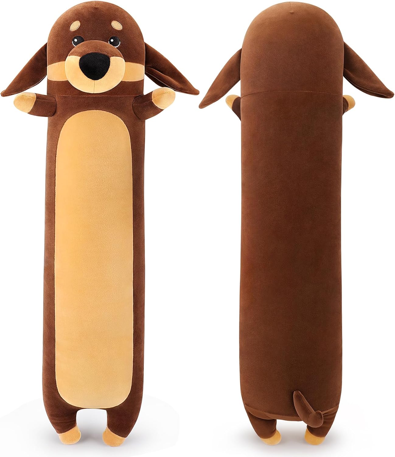 Dachshund Dog Plush Toys-35.4'' Dachshund Dog Plushie Stuffed Animal, Large Plush Pillow, Cute Soft Plsuhies Gifts Plushie Stuffed Toys, Cute Boby Pillow Toy Doll Gift for Kids Girls Boys