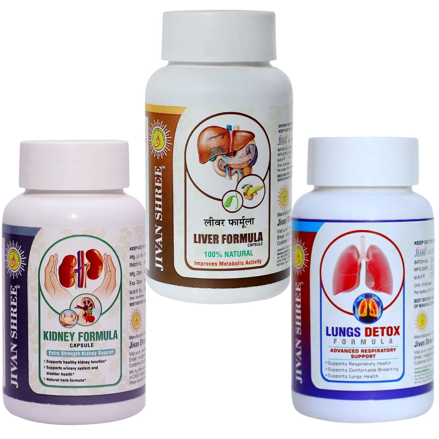 Buy Jivan Shree Kidney Liver Heart and Lungs Detox Formula Powerful