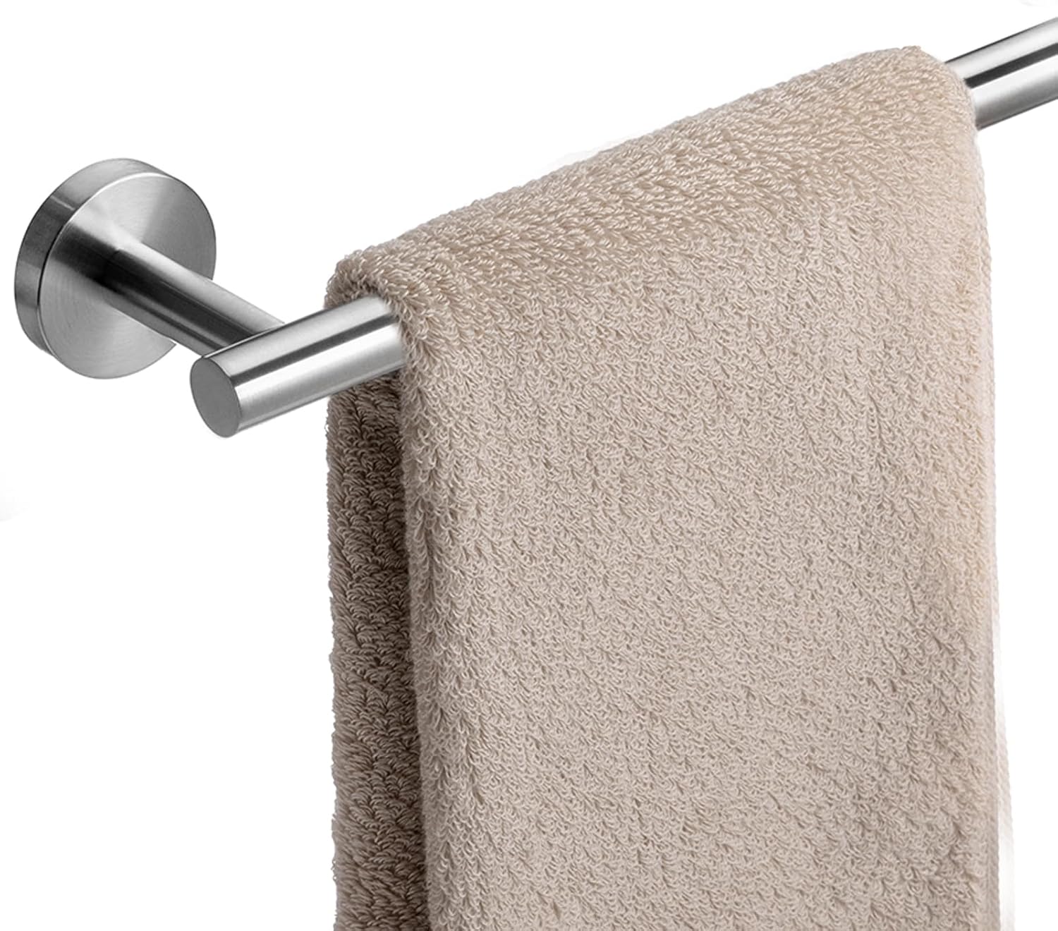 Bathroom Towel Bar, 12 Inch Towel Racks for Bathroom Wall Mounted, Heavy Duty Bathroom Towel Holder Organizer, Stainless Steel Home Towel Rod, Brushed Nickel