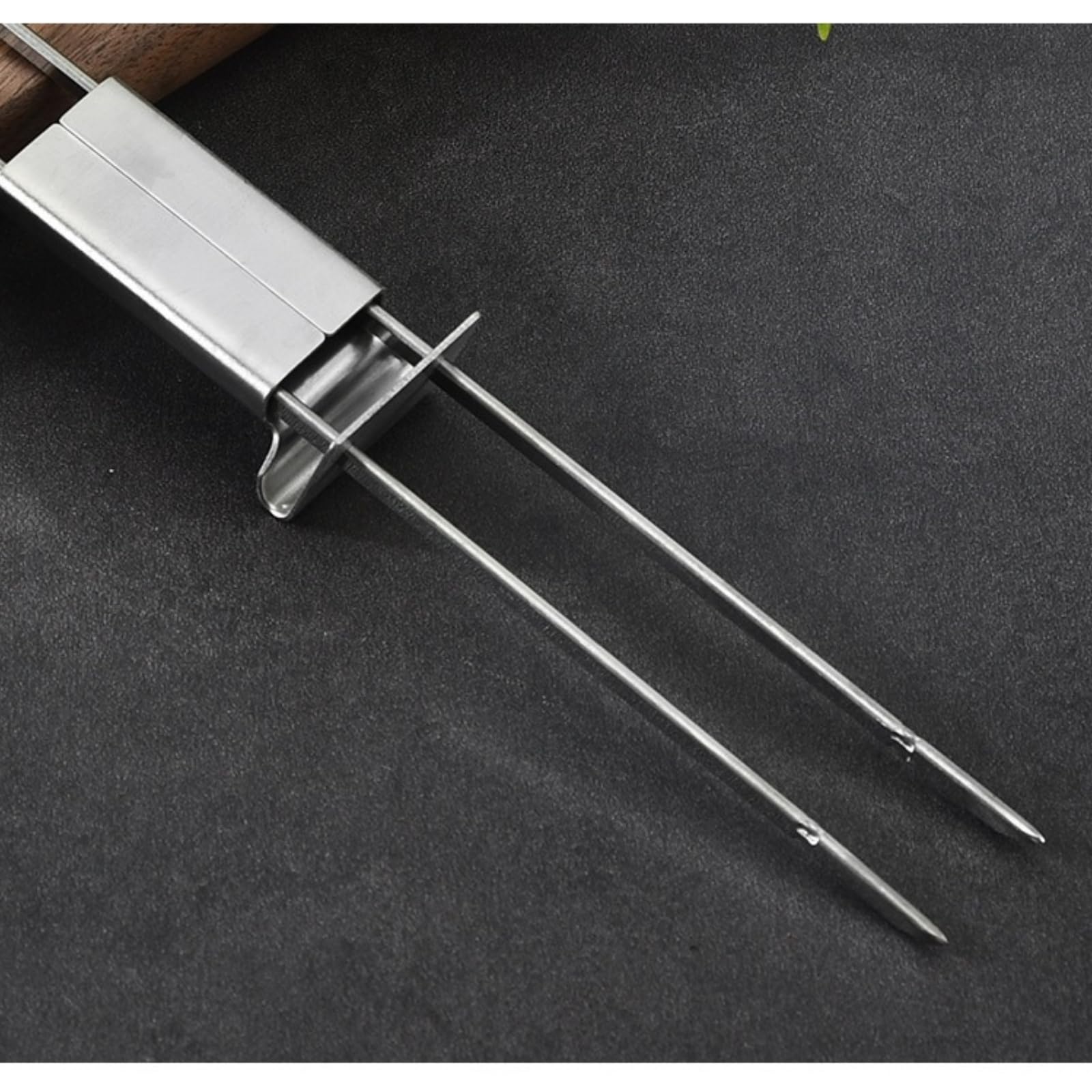 Spiedini per barbecue a forma di U in acciaio inox, comode e stabili, forchette a doppia estremità per barbecue all'aperto, per spiedini di agnello e ali di pollo, 116 (1)