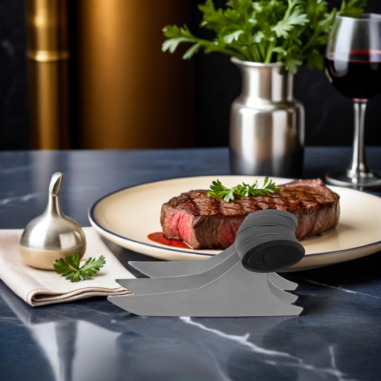Angoily 2pezzi Artiglio per Sminuzzare Carne in Acciaio Inossidabile Utensile per Carne Sminuzzata Impugnatura Ergonomica per Pollo Manzo e Maiale Strumento per Separare Calda e Fredda