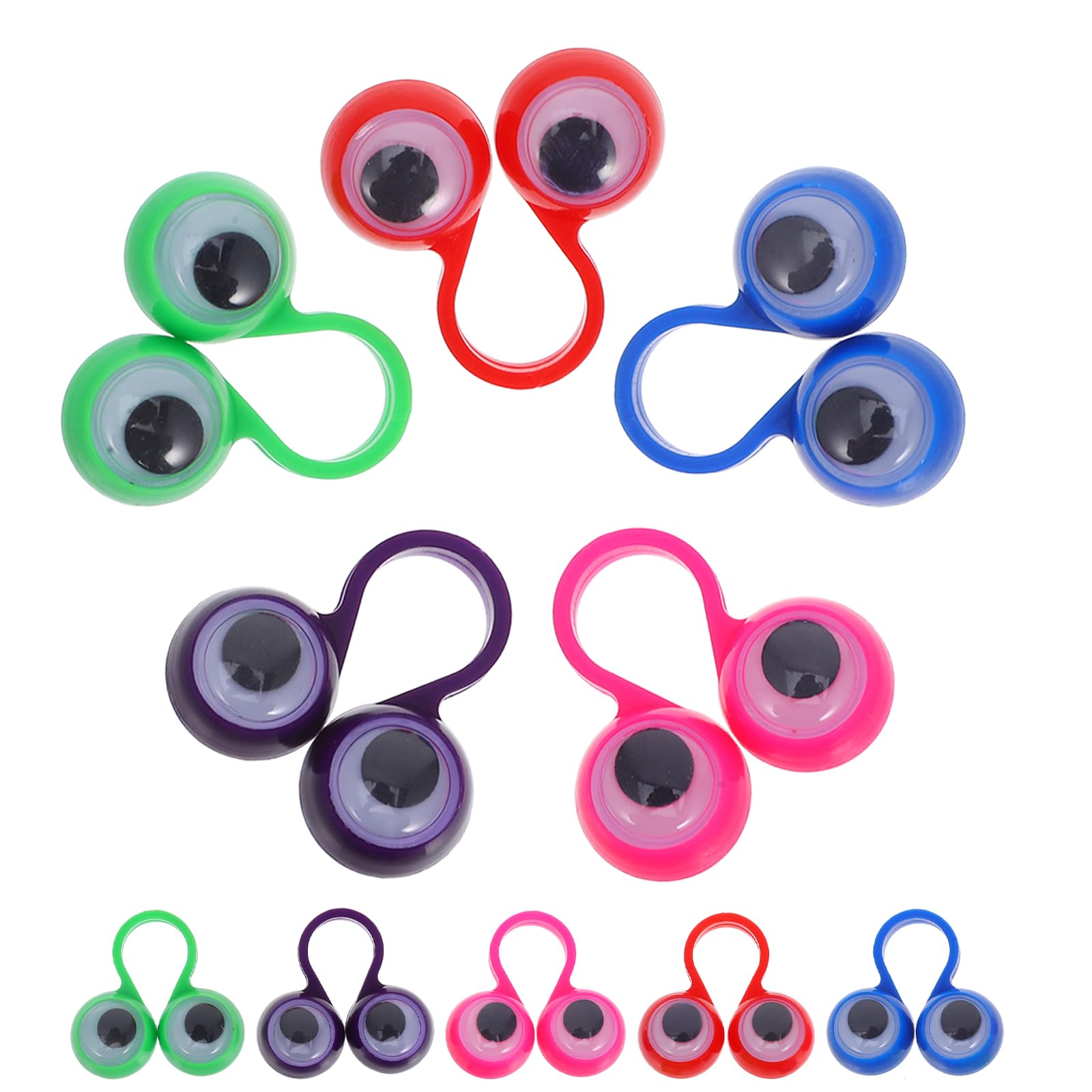20 pezzi divertenti bulbo oculare burattino da do anelli di plastica bomboniere giocattoli per bambini scherzi pratici giochi regali decorazioni di compleanno  15