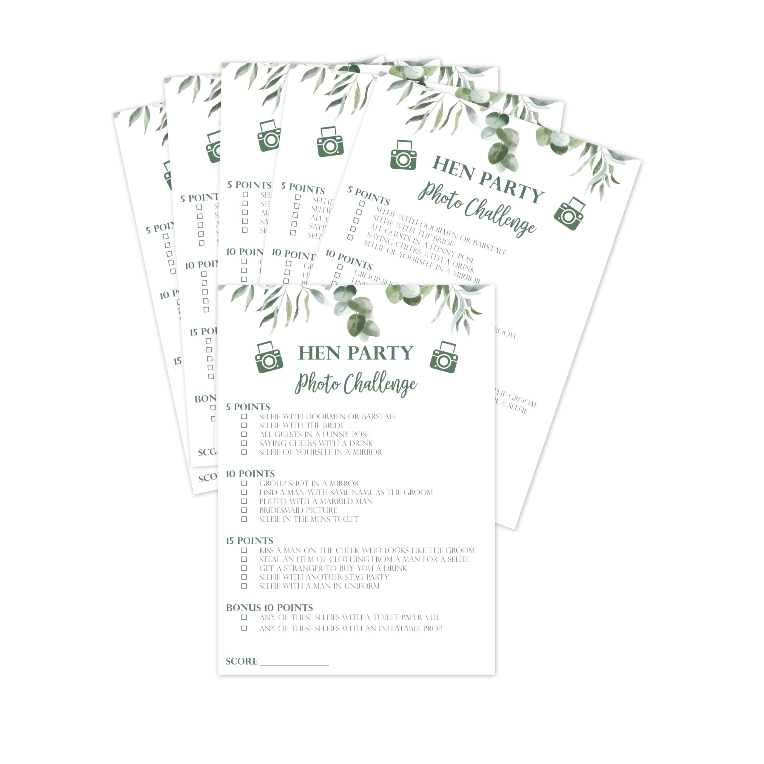 Jeu Guess The Dress - Lot De 20 Cartes EVG Motif Botanique - Certificat Gagnant Inclus
