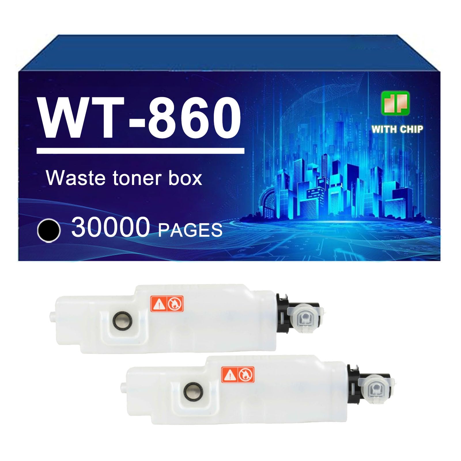 WT860 WT-860 Abfall Toner Box Kompatibel Für Kyocera Taskalfa 3500 4500 5500 3050 3051 3550 4550 4551 5550,WT860-2 Pack