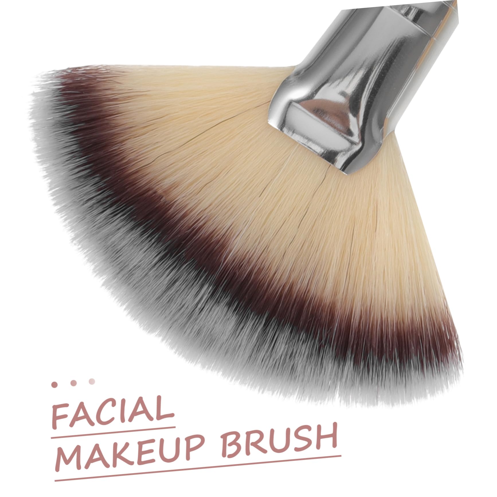 5 Set Di Pennelli Per Il Trucco Con Manico Corto Per Fondotinta Fard Pennello Per Il Viso Per Il Trucco 4 Pezzi * 5