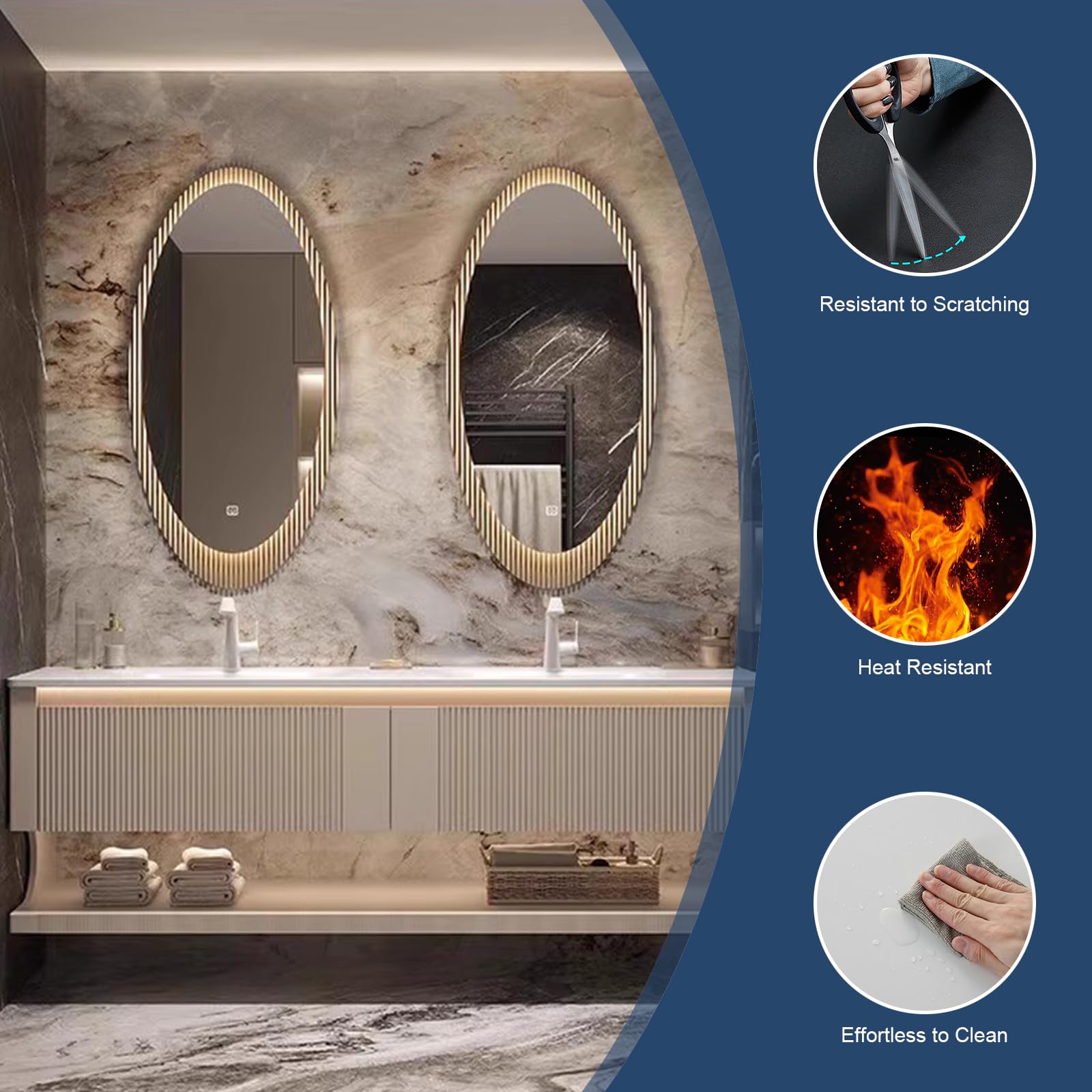 Amazon.com: TIZAZO 72IN Bathroom Vanity - Bathroom Vanity with