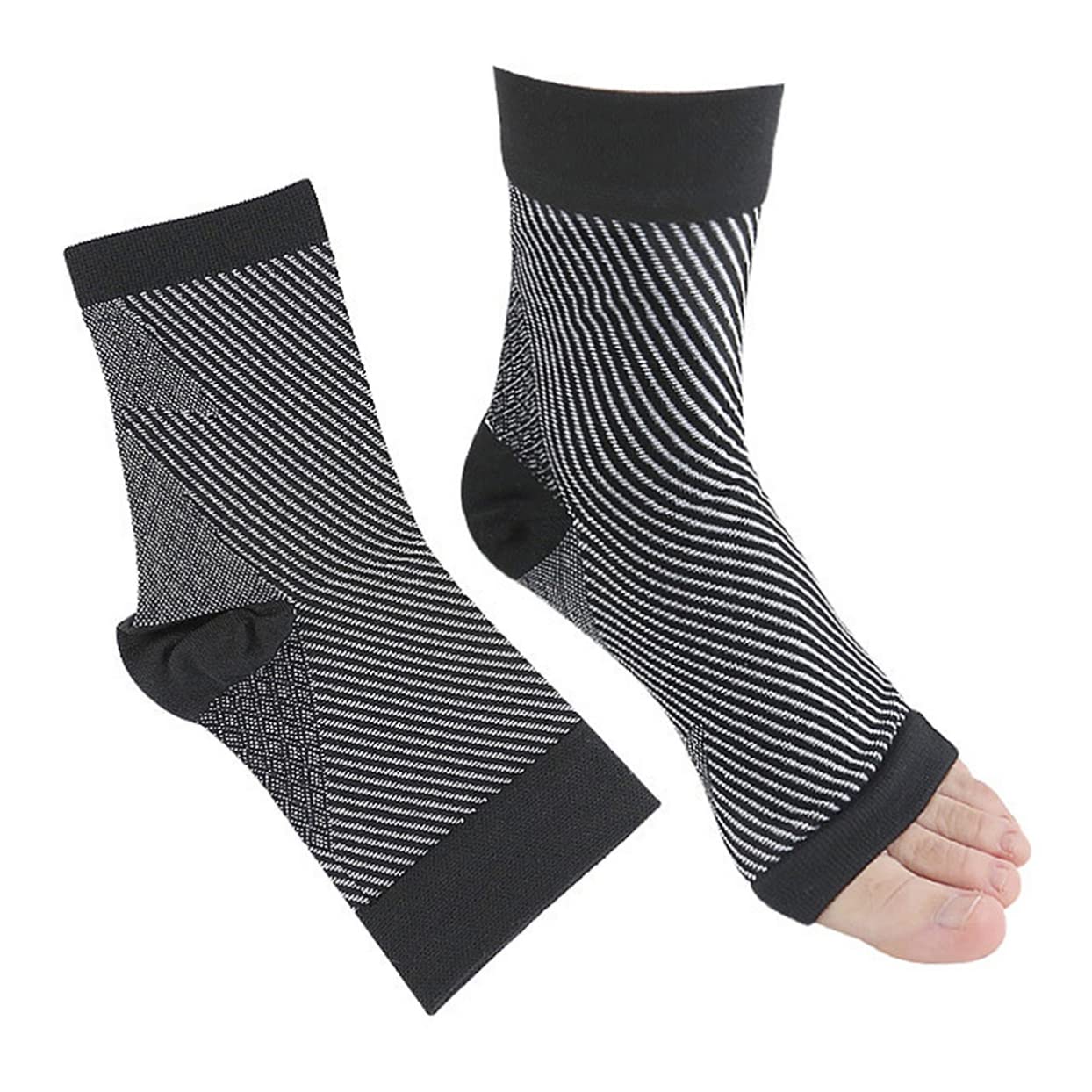 TOVINANNA Compression Ankle Support Socks Men's Ankle Stabilizer Brace Brace Alternative Size L/xl