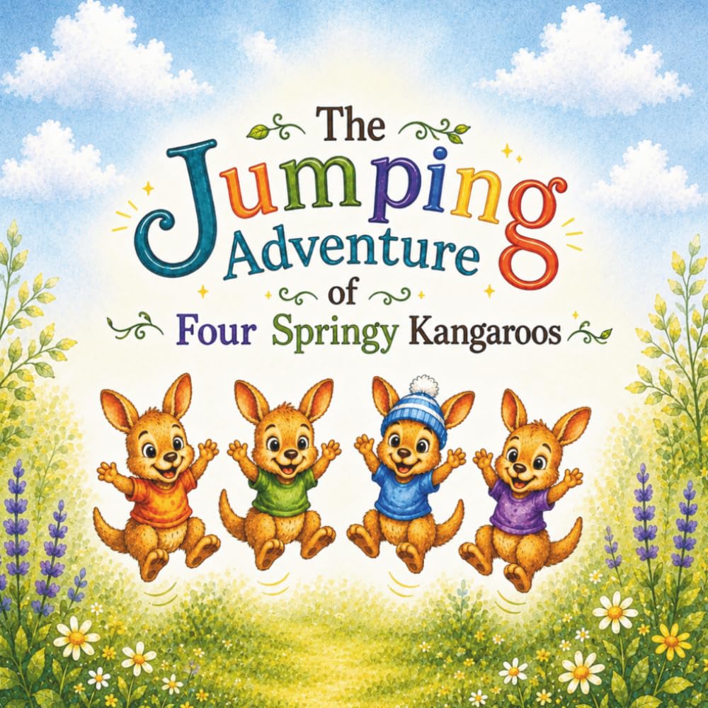 The Jumping Adventure of Four Springy Kangaroos