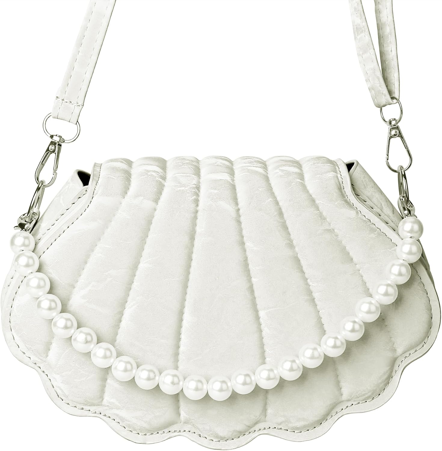LoveWLC Seashell Clutch kids Purse for Girls Gifts,PU Evening handbags Crossbody Bag 3-6Year Little for young girl