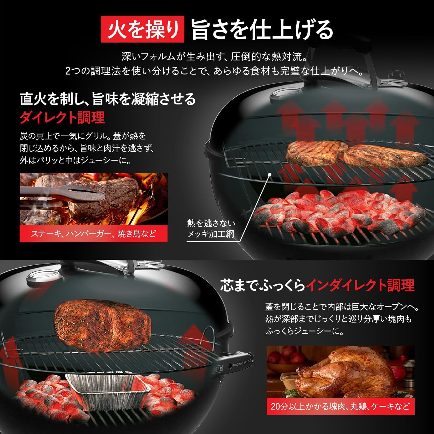 Amazon | Weber(ウェーバー) バーベキュー コンロ 直径57cm オリジナル 