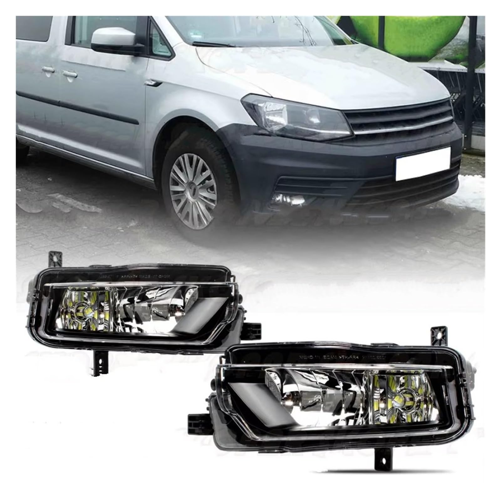 Genérico 1 Par Faros Antiniebla LED H11 Parachoques Delantero Para VW Para Caddy 2015-2020 Faros Antiniebla