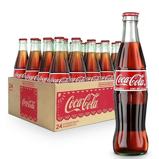 Mexican Coke Glass Bottle, 12 fl oz, 6 Pack Pack of 4