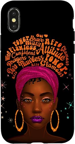 Miniatura 7 de iPhone 11 - Funda de melanina para mujer color negro color marrón para niñas y mujeres