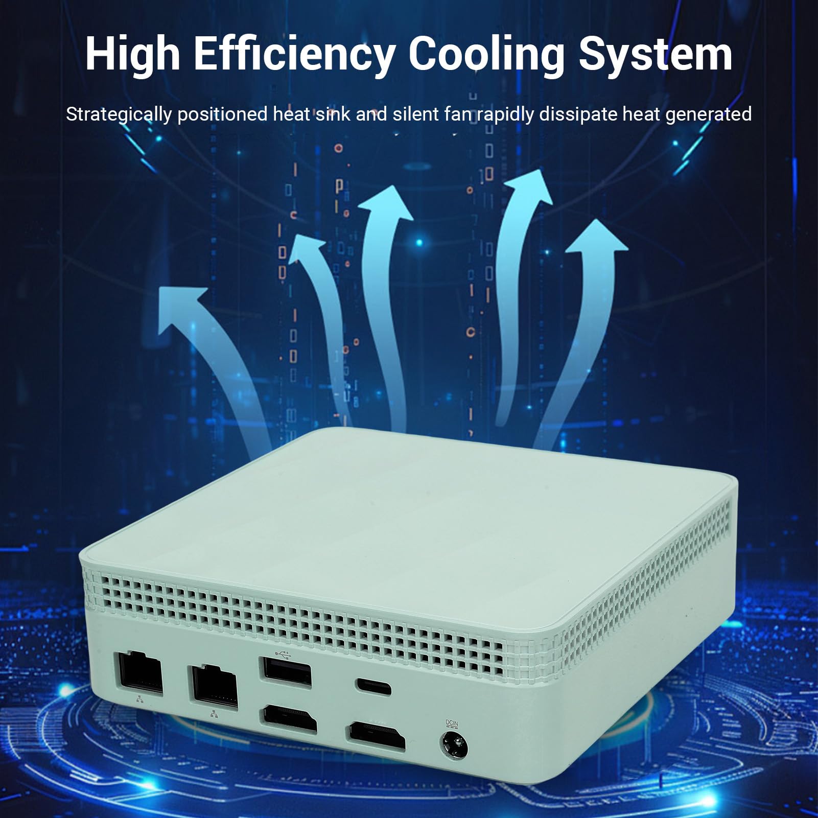 Minikomputer PC, Dwuzakresowe WiFi 2,4G/5G, DDR4 Bluetooth 4.2 Typ C Minikomputer Stacjonarny, USB, HDMI, Gigabit Ethernet, dla Domowych Firm (8G i 256G Zielony)