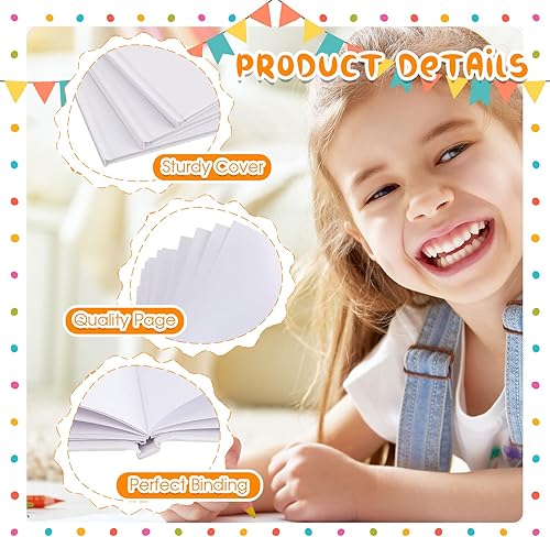 Miniatura 3 de 30 libros en blanco para que los niños escriban historias de tapa dura diario en blanco vacío con páginas blancas sin forro para niños estudiantes