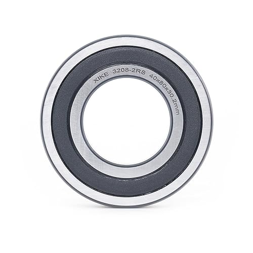 Miniatura 3 de XIKE 1 Pcs 3208-2RS5208-2RS Sealed Angular Contact Ball Bearing 40x80x30.2mm Double Row, Fits DIYCNCMotorAuto AC, Water