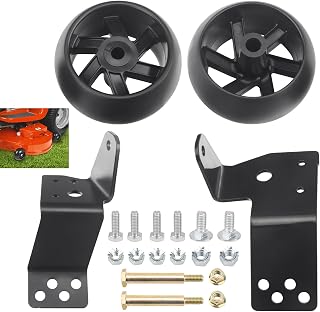 525509501 532181040 Mower Deck Gauge Wheel with Bracket Kit, 42" Deck Gauge Wheel Bracket Kit for Husqvarna AYP Poulan Tractors & Lawn Mowers GWN42B YTH18542 YTH22V42 YTH2042 YTH 22V42