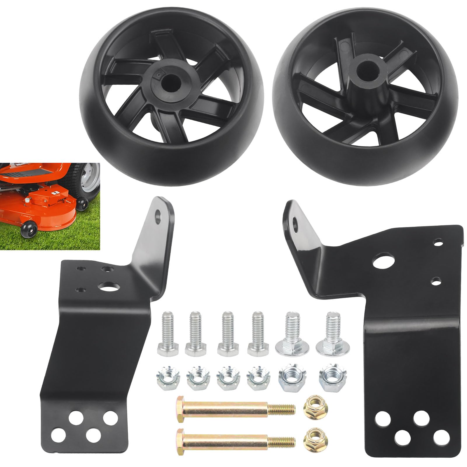 DECKMAN 532181040 Bracket & 525509501 Gauge Kit Compatible with Husqvarna AYP Poulan Tractors and Lawn Mowers PXT195G42 LT1000 LT2000 YTH 22V42 Replace 525509500 531307227 954040411