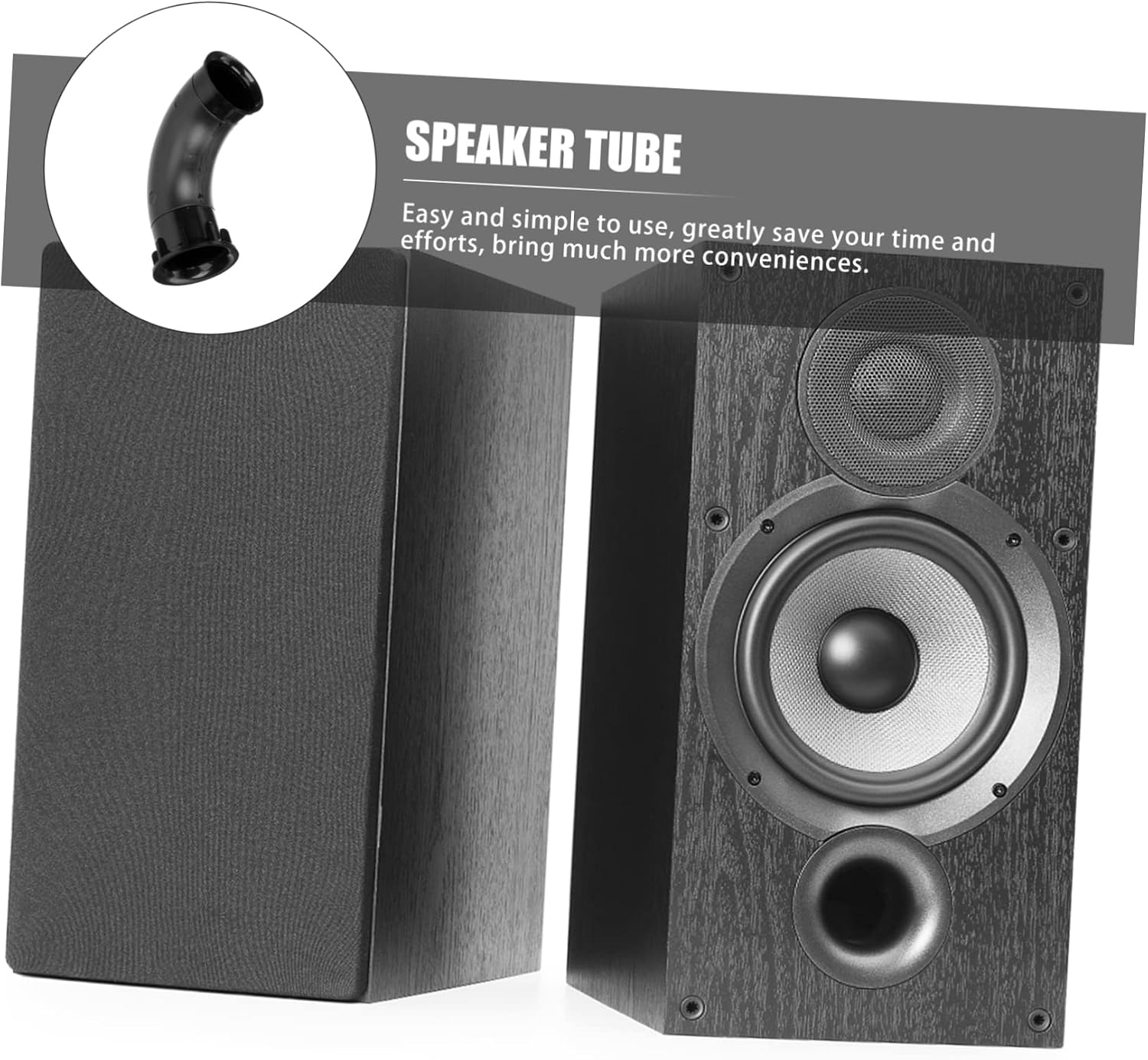 2pcs Speaker Port Tubes for Improved Bass Response Speaker Outlets Easy Installation