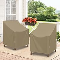 Vista 7 de SunPatio Fundas Impermeables para Sillas de Comedor de Exterior, Fundas de Servicio Pesado para Sillas de Patio para Muebles de Exterior, Fundas