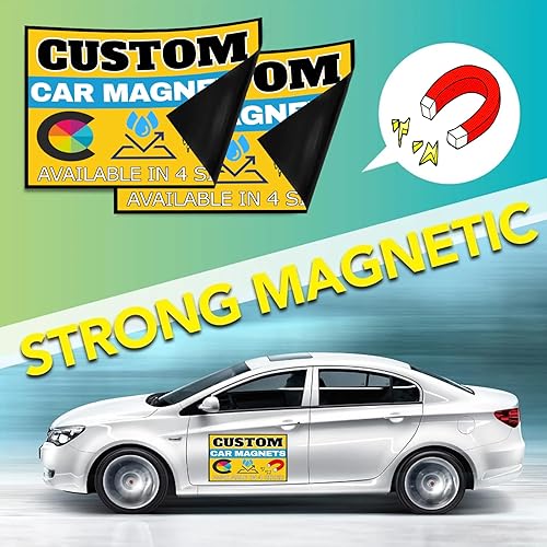 Miniatura 3 de Imanes personalizados para automóviles para empresas, letreros personalizados para vehículos, letrero publicitario impreso a todo color para