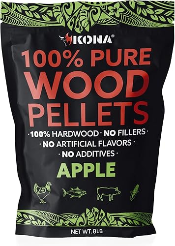 Vista 10 de Trozos de madera Kona para parrilla con ahumador