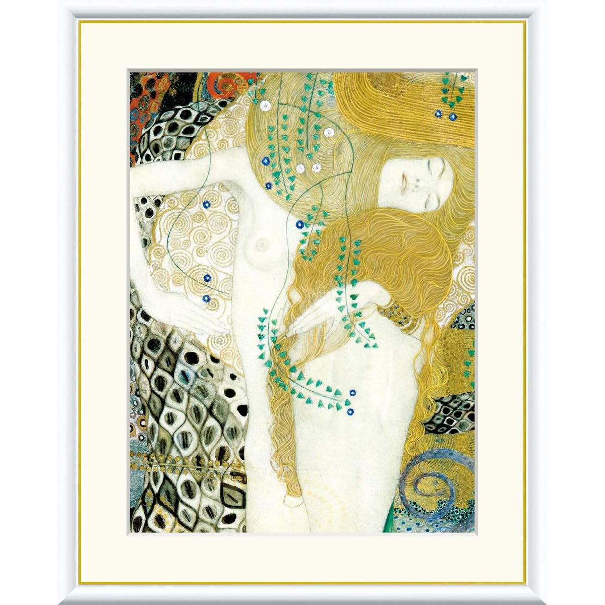 【大型】グスタフ クリムト 水蛇 絵画 複製画 グスタフ・クリムト 海蛇 複製画 インテリア 絵画 Gustav Klimt