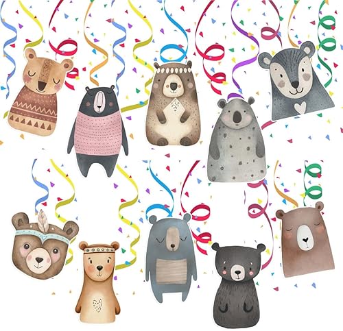 Miniatura 4 de Bears Streamers - Adorables decoraciones de fiesta con temática de oso para una celebración de patas