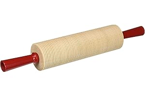 Wood Rolling Pin Corrugated Bulk Lefse Rolling Pin