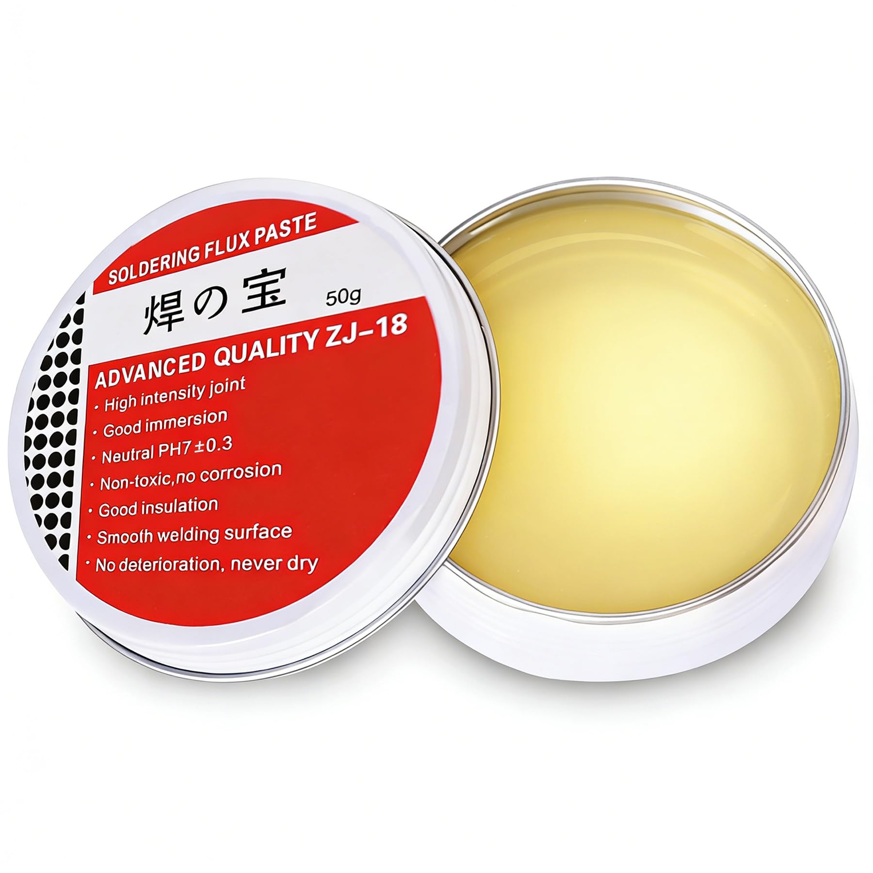 Labuyi Gold 50G Solder Flux,Soldering Flux,Flux Soldering Paste,Solder Flux Paste,Professional Mechanic Welding Repair Tool,For Home Appliance,Phone,Computer Motherboard Et(Net Weight 50G)