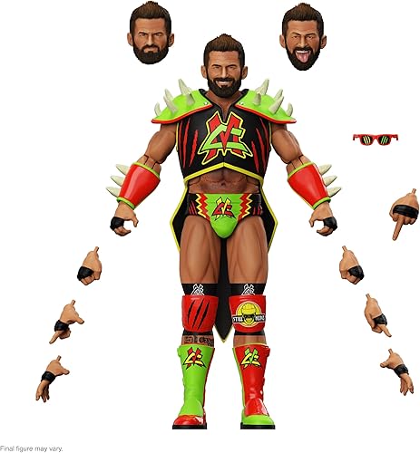 Miniatura 10 de Super7 Wrestling SUP81091 - Figura de acción de Andre The Giant IWA World Series Ultimates, rojo, estándar