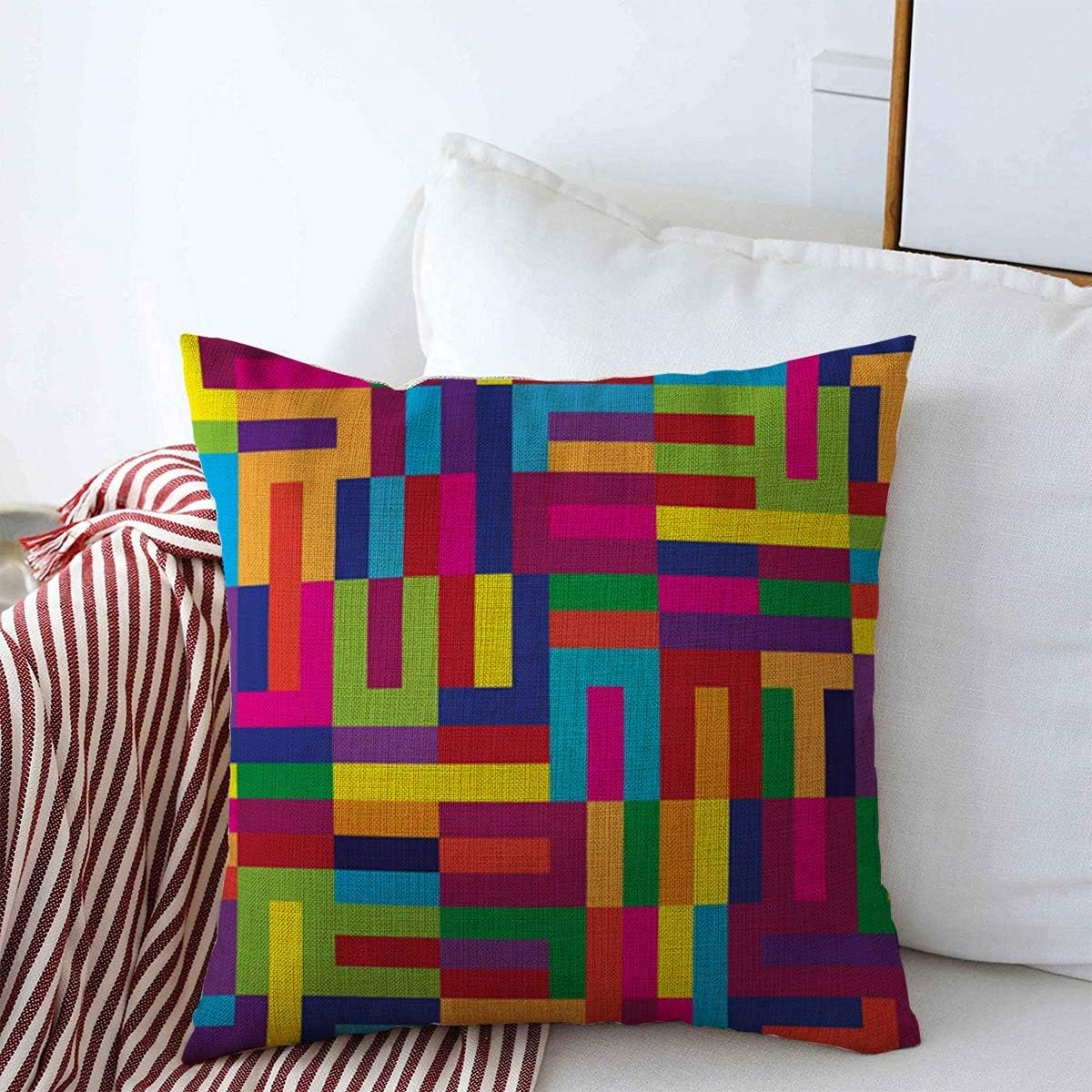 primary color throw pillows