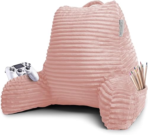 Miniatura 10 de Clara Clark Almohada de lectura para cama para adultos, almohada de espalda para sentarse en la cama, almohadas de cama estándar para sentarse