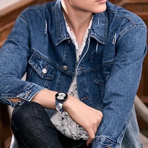 Miniatura 5 de Paquete de 5 correas deportivas de nailon solo compatibles con Samsung Galaxy Watch 5 Pro de 1.772 pulgadasGalaxy Watch 5 y 4 de 1.575 pulgadas,