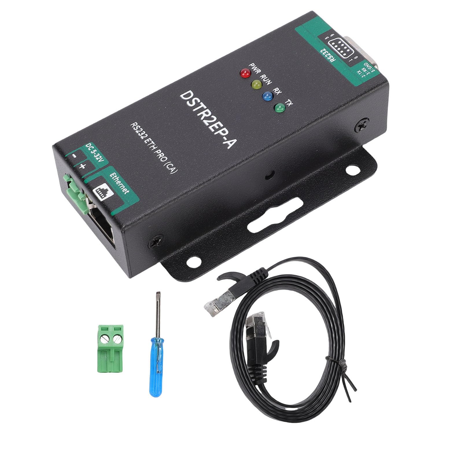 Alomejor to RJ45 Ethernet Converter, Bidirectional Data Transmission | Materiale in lega di alluminio, supporta Modbus , installazione industriale